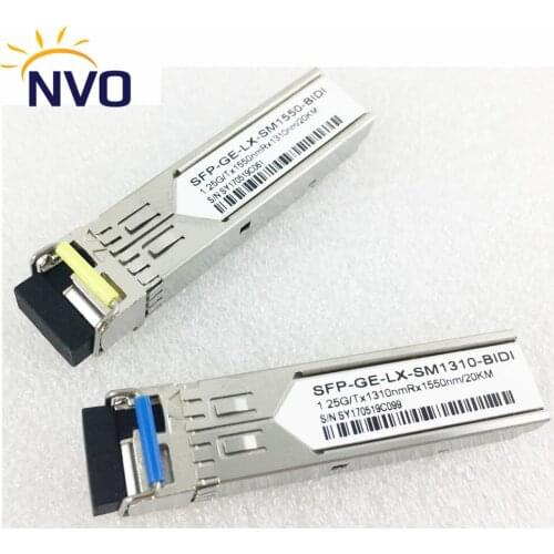 Single Fiber SFP Transceiver 1.25G 1310/1490nm 20KM 40KM 1490/1550nm 80KM 100KM 120KM 140KM BIDI LC SM Fiber Optic SFP Module