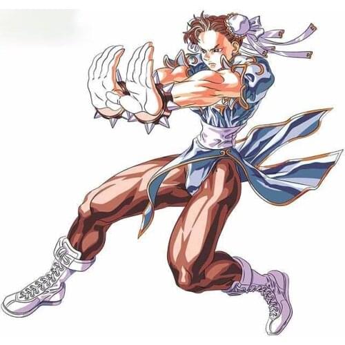 Personality Interesting Creative PVC Cartoon Car Sticker Arcade Fighter Ryu Waterproof Decal Occlusion Scratch KK Car Styling