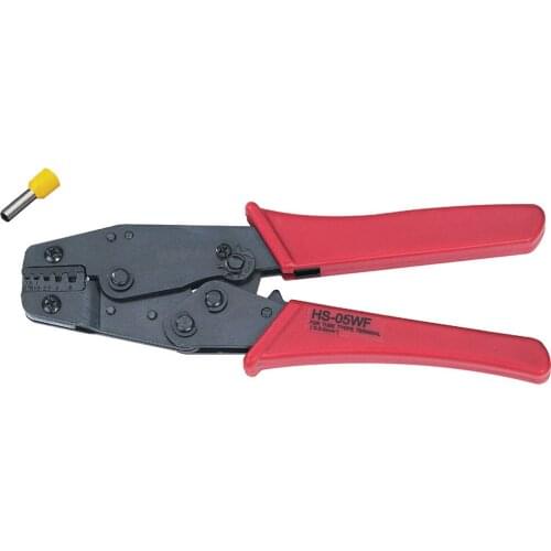 NIB Insulated and Non-insulated Ferrules Ratchet Plier Crimper 0.5-6mm2 AWG20-10 HS-05WF