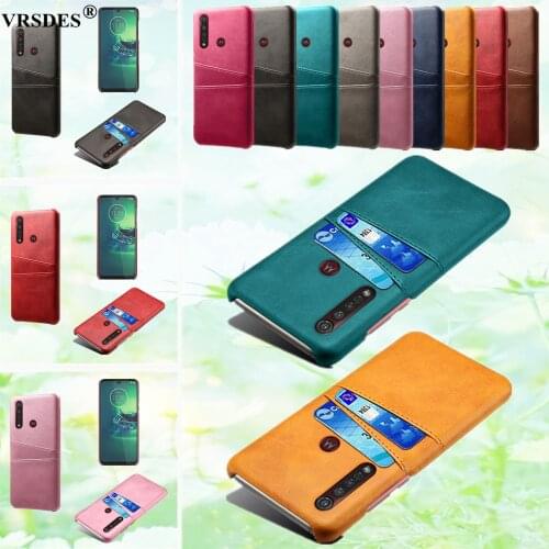 Retro PU Leather Card Slots Wallet Case For Motorola MOTO G8 Plus E6 Plus G7 E5 Z4 P30 Play P30 Note P40 G7 One Power G6 Funda