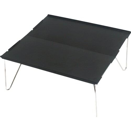 Outdoor Folding Table Durable Aluminum Plate Portable Table Lightweight Mini Furniture for Barbecue Camping Hiking