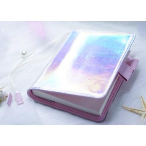 Japan A6 a5 notebook stationery diary billbook hobo specifications cover japanese style cover sliver laser illusion