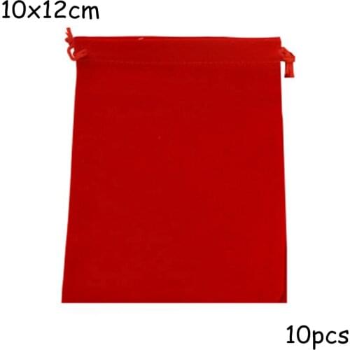10pcs Drawstring Velvet Jewelry Bags Drawable Sweets Packaging Gift Bags Baby Shower Birthday Party Wedding Favors For Guests