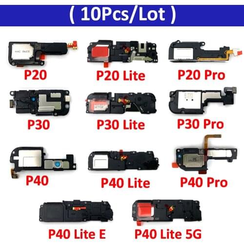 10Pcs/lot, Loud Speaker Buzzer Ringer For Huawei P9 P10 Plus P20 P30 P40 Lite Pro E 5G LoudSpeaker Flex Cable Replacement Parts