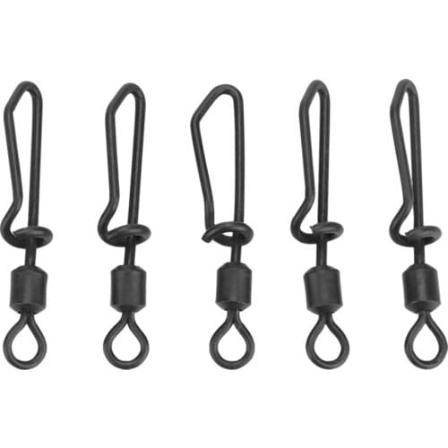 20PCS Swivel Fishing Tackle Swivels And Snaps Rolling Swivels With T-shape Snap Fishing Swivel Fishing Tackle Accessories