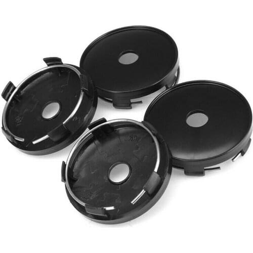 4x Black Car Wheel Center Caps 60mm(58mm) Emblem Auto Styling Rim Hub Cap Cover