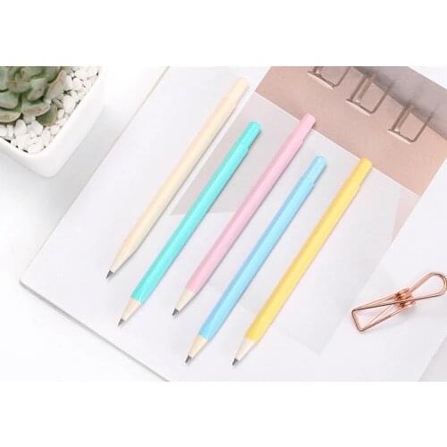 40pcs emulation automatic pencil lot cute candy color mechanical pencils kids school office writing supplies korean pencilfor