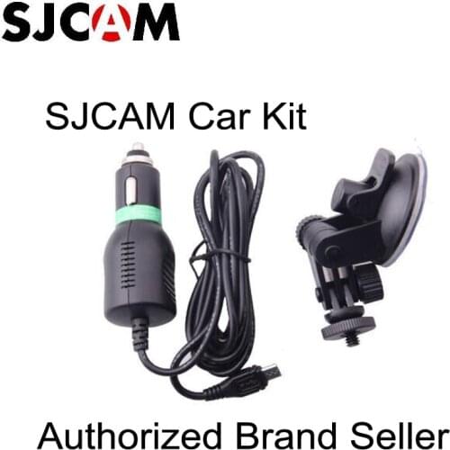 Car Charger Mount + Suction cup Bracket Car Holder With Car Charger For SJ4000 SJ5000 M10 M20 Series SJ5000x SJCAM Action Camera