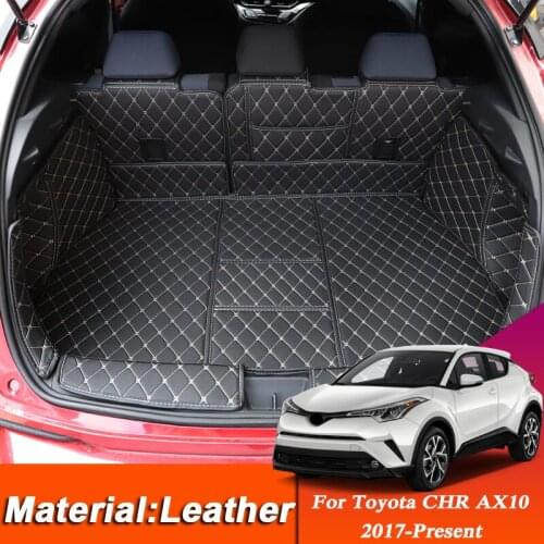 Car Styling Custom Rear Trunk Mat For Toyota CHR AX10 2017-Present Leather Waterproof Auto Cargo Liner Pad Internal Accessory