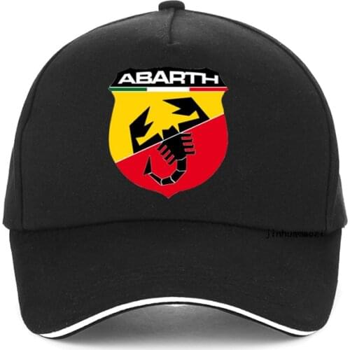 Abarth scorpion logo men Baseball cap fashion brand 100%cotton high-quality adjustable Men abarth print hat bone