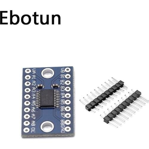 For 8 Channel Duel Hole Logic Level Converter TXS0108 TXS0108E Bi-directional Voltage Module for Arduino With Pins