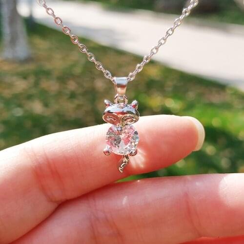 Geometric Zircon Collar Necklace Female Lady Silver Color Rhinestone Necklace Fashion Jewelry Christmas Gift Bijoux