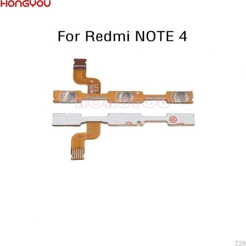 Power Button Switch Volume Button Mute On / Off Key Flex Cable For Xiaomi Redmi NOTE 4 / NOTE 4X Global Version