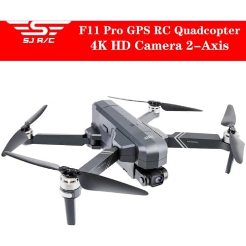 Hot Sale SJRC F11 4K Pro GPS Drone 5G Wifi FPV 4K HD Camera Two-Axis Anti-shake Gimbal 50X Zoom Brushless Quadcopter RC Drone