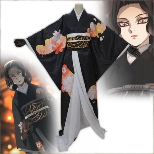 Anime Comic Demon Slayer Kimetsu no Yaiba Cosplay Costumes Kibutsuji Muzan Cosplay Costume Japanese Kimono Uniforms Suits
