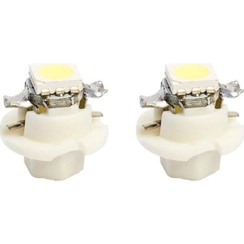 2PCS T5 B8.4 5050 1SMD LED Car Light Side Indicator Lights Gauge Dashboard Instrument Bulbs 12V