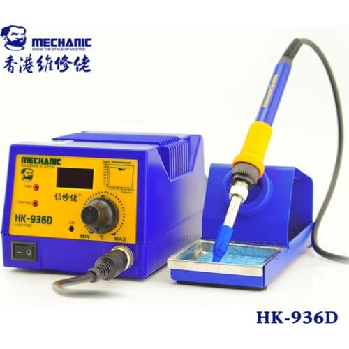MECHANIC HK-936D lead-free welding station 45W anti-static LCD digital display desoldering tool SMT rework station