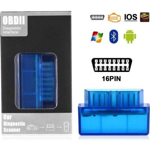Mini ELM327 OBD2 Car Diagnostic Scanner Bluetooth Code Reader For Android Windows IOS Auto Repairing Tools