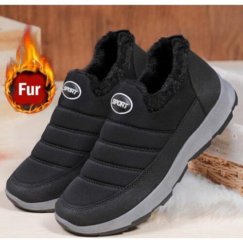 2021 Mens Winter Boots Platform Unisex Ankle Snow Boots Fashion Outdoor Shoes For Man Sneakers Working Ankle Boots Botas Mujer