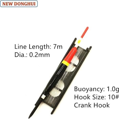 Newdonghui Fishing Float Set 5pcs/pack or 10pcs/pack Winder Float Ready-Made Rig Fishing Accessory Tackle 1G 882