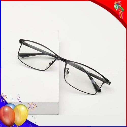 UV400 Protection Photochromic Glasses Rectangular Computer Gaming Driving Eyeglasses Men TR90 Blue Ray Blocker Glasses Frame Wom