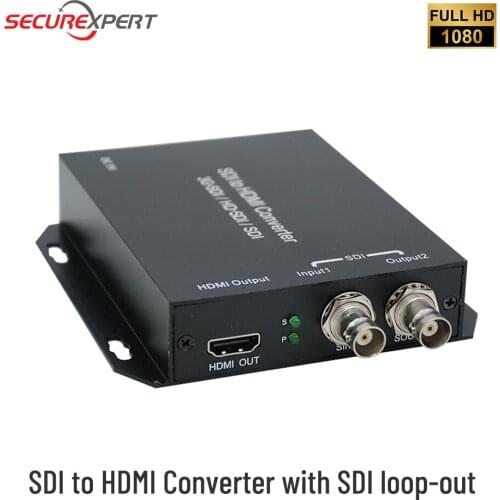 SDI to HDMI Converter Support 3G HD SDI HDMI output signal to audio and image embedded SDI Loopout for Camera Tester Converter