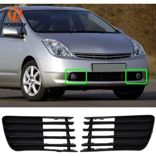 POSSBAY Car Fog Lamp Grille for Toyota Prius NHW20 2004 2005 2006 2007 2008 2009 Front Bumper Light Hoods Auto Exterior Parts