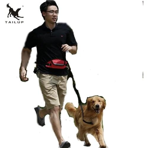 TAILUP Hands Free Dog Running Leash Night Walking Reflective Leads Hot Sale