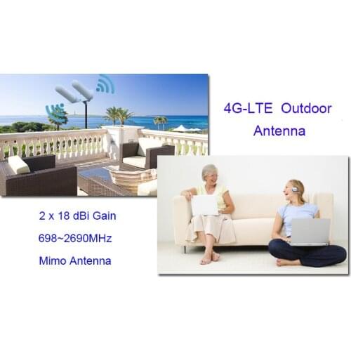2 x 18dBi MIMO long Range 4g Outdoor Lte Antenna