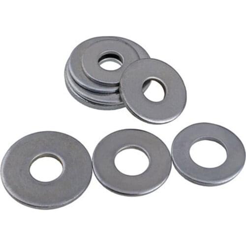 50Pcs M3 white zinc plating Ultra-thin Flat pad Increase big Thicken Gasket washer OD 5mm-10mm thickness 0.5mm-1mm