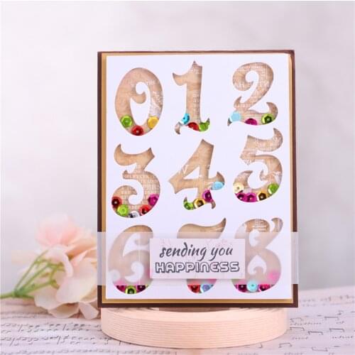YaMinSanNiO Numbers Letters Metal Cutting Dies for DIY Scrapbooking Card Album Embossing Die Cut New Template Dies for 2020