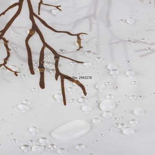 Yellow Sunflower Plants Shower Curtain Bathroom Waterproof Polyester Shower Curtain Leaves Printing Curtains for bathroom shower