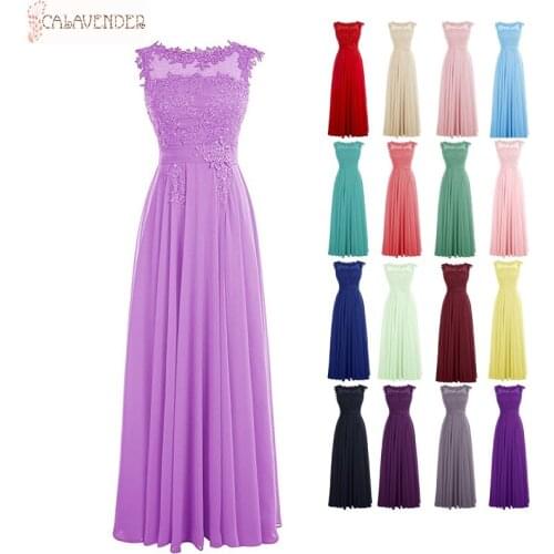 Coral Bridesmaid Dresses Scalloped Neckline A-Line vestido de festa de casamento Lace Appliques Bodice Wedding Party Dresses