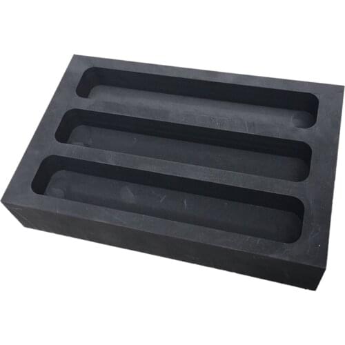 Gold Silver Graphite Ingot Mold, Crucible Ingot Melting Casting Refining Bar Mold 200 x 130 x 40mm