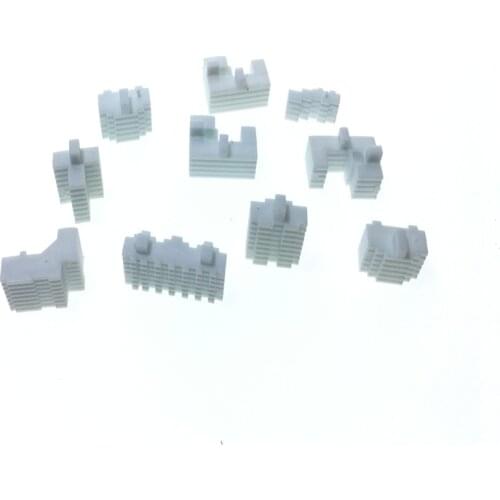 10pcs/lot Plastic 1/2000 Scale Model Building For Train Layout Or Kits Building Toys