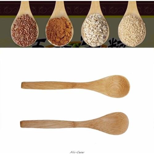6 Pcs Set Bamboo Wooden Utensil Kitchen Cooking Tools Spoon Spatula Mixing New