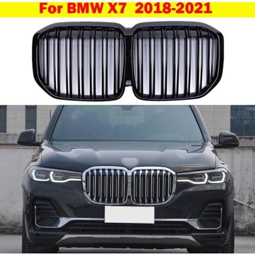 Car Styling Center Grill ABS plastic Front Bumper grill Vertical Bar Middle Grill For BMW X7 G07 X7M 2018-2021