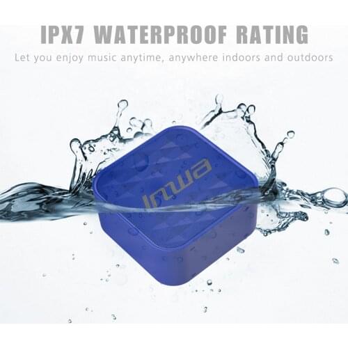 INWA Wireless Bluetooth Speaker Mini Sound Blaster Portable Outdoor IPX7 Waterproof Stereo Bass Music Center Support TF Card/AUX