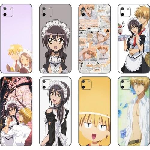 Black tpu Case For OPPO Realme C11 C20 C21 Case Back Cover Bumper Maid Sama