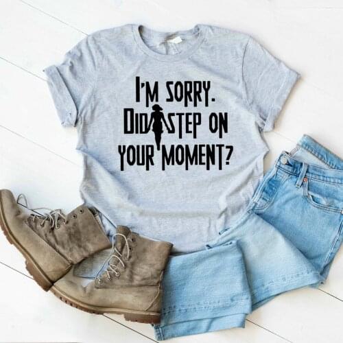 Did I Step on Your Moment T Shirt Black Widow Quote T-Shirt Romanoff 1984 Unisex Tee Hot Fashion Short Sleeve Crewneck Tees Tops