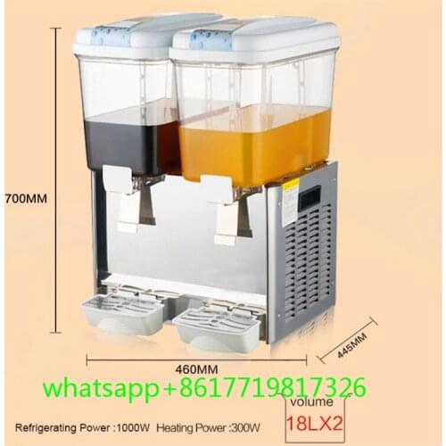 2-tank 18L*2 Commercial Fruit Juicer Dispenser_ Cooling juice dispenser _ Cold Juice Machine