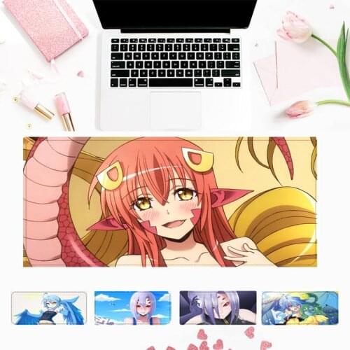 Monster Musume Everyday Life with Monster Girls Mouse Pad Gamer Keyboard Maus Pad Desk Mouse Mat Game Accessories For Overwatch