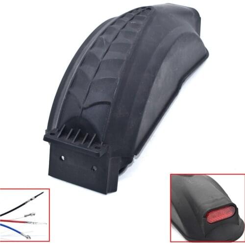 Electric Scooter Fender with Taillight Scooter Wings Rear Mud Guard Support Protection For q02 e-scooter 10 inch Scooter Fenders