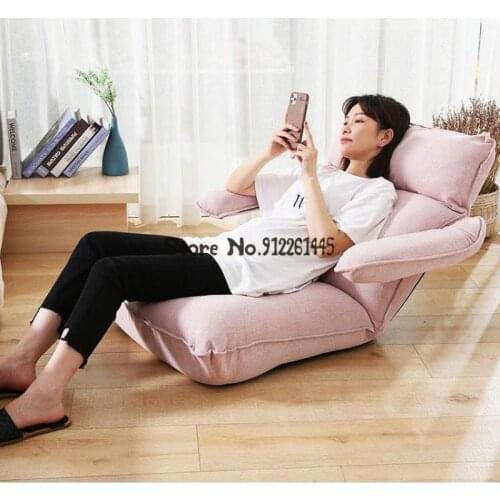 Lazy Sofa Tatami Single Bedroom Balcony Reclining Backrest Chair Bay Window Net Red Recliner Nursing Seat