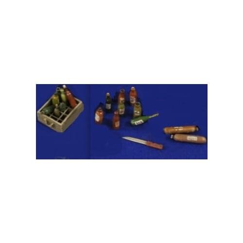 Scene model resin bottle combination 1:35