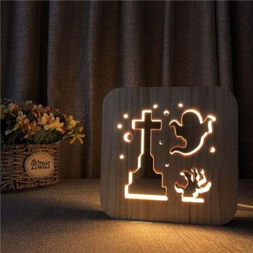 Modeling Wooden Lamp Wooden Ornaments Xinqite Creative Night Light