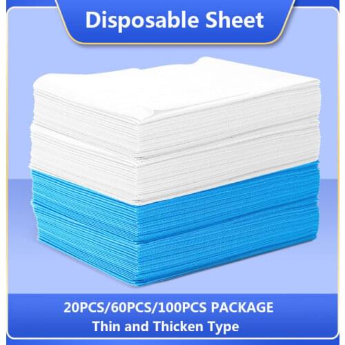 Disposable Bed Sheet Massage Table Sheets Beauty Salon Spa Travel Hotel Thin Thicken Non-woven Fabric Sheet 80x180cm 80x190cm