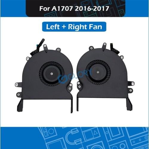 Original A1707 Fan set for MacBook Pro Retina 15" Touchbar A1707 CPU Cooling Cooler Fan Left + Right 2016 2017