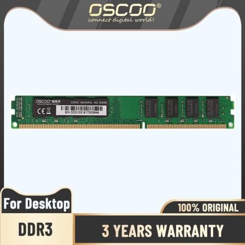 OSCOO DDR3 Longdimm Memory Ram 4GB 8GB 2GB 1333 1600MHZ for Desktop memoria ram
