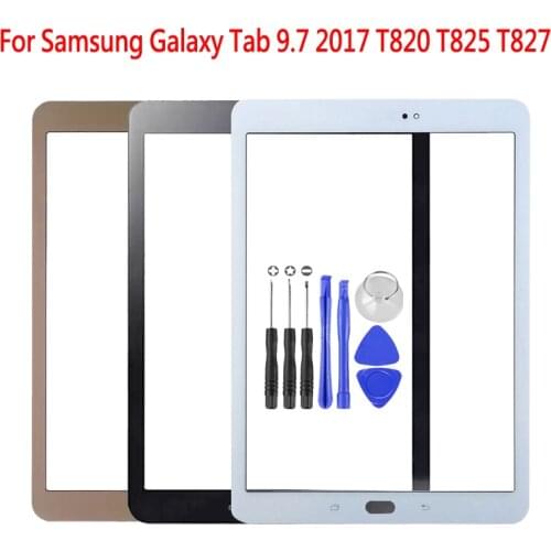 1 Pcs For Samsung Galaxy Tab S3 9.7 2017 T820 T825 T827 Front Glass Lens 9.7" Touch Screen LCD Outer Glass Lens Panel+Tools